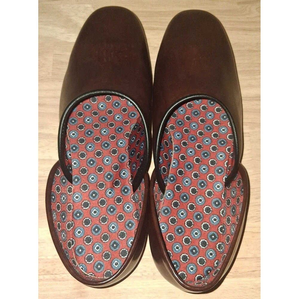 Vintage Gold Bond leather boys/men's house slippers sz. 7D